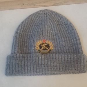 Grey Burberry Ski Hat